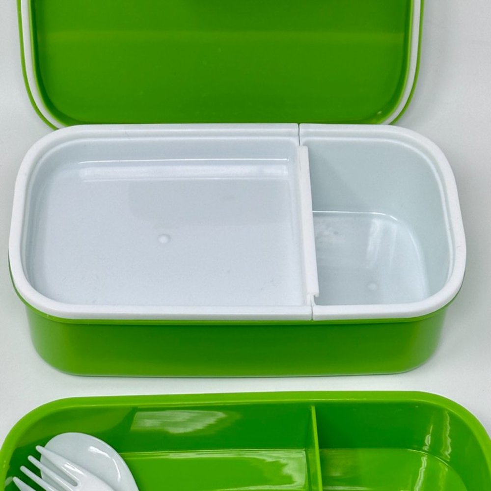Bento Double Stack Rectangular Plastic Microwavable Lunch Box - Picture 4 of 7